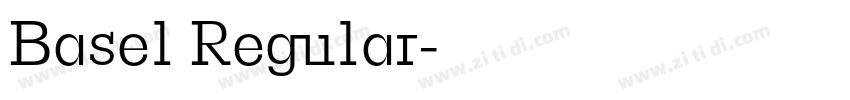 Basel Regular字体转换
